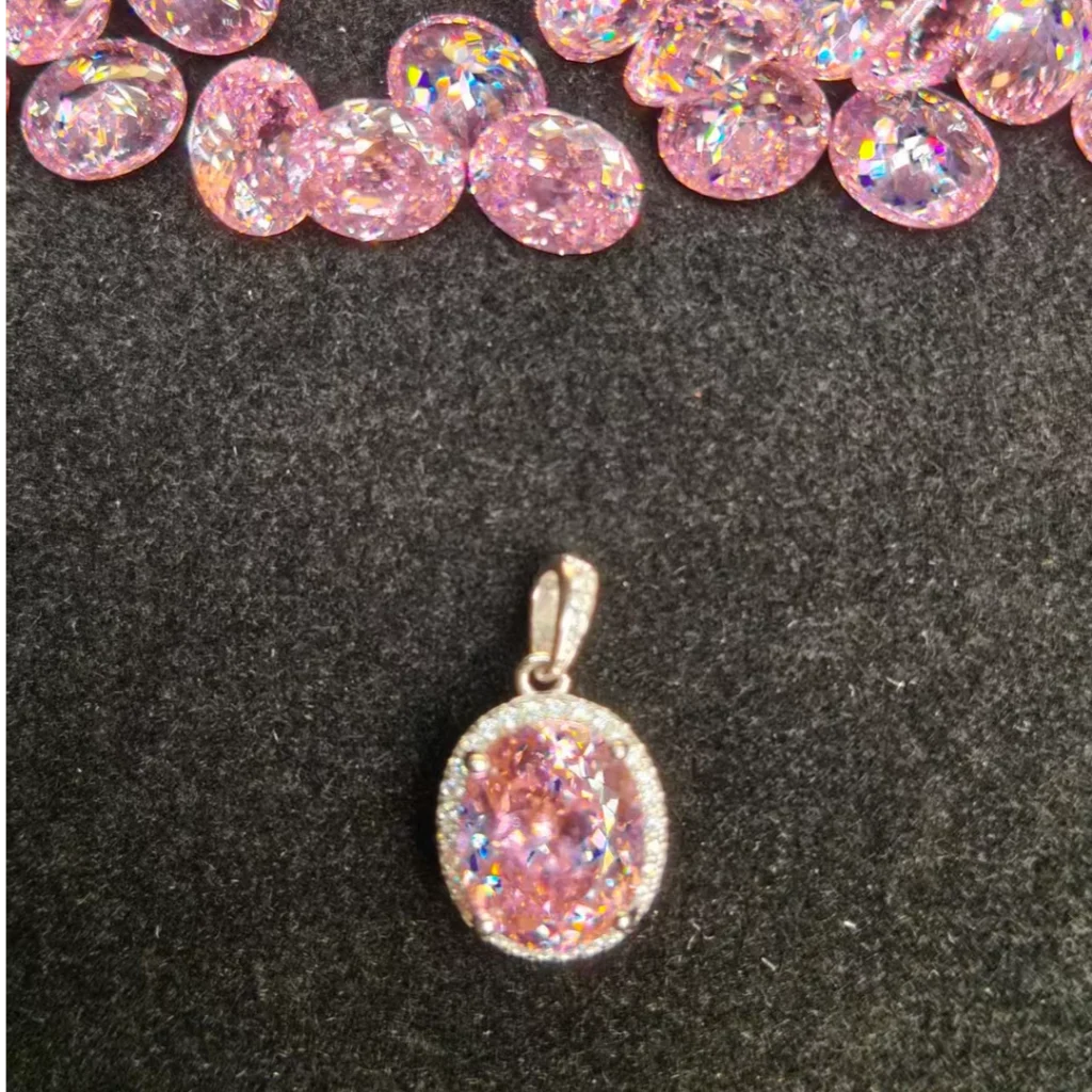 Two-Tone Sakura Pink Halo Pendant